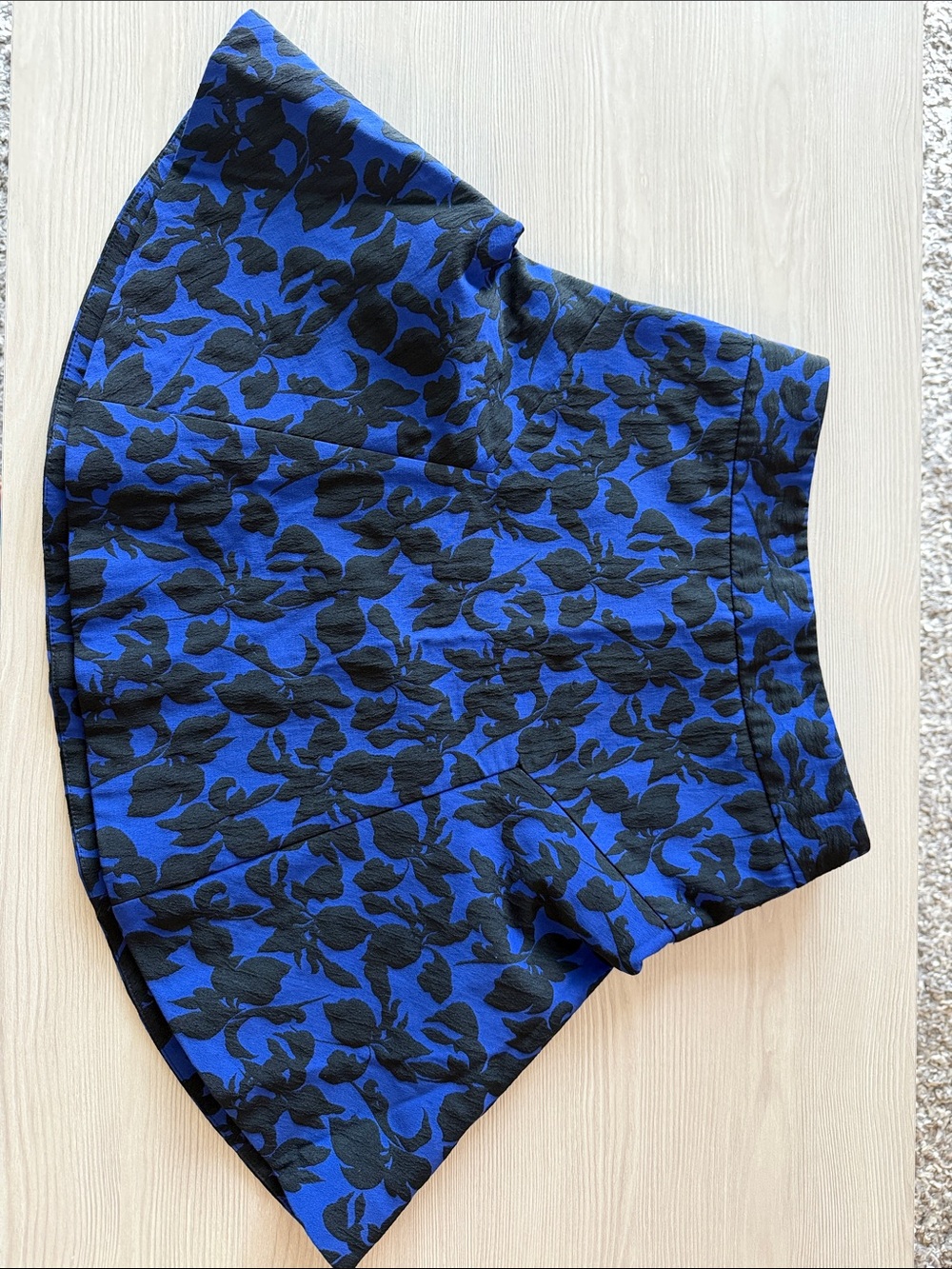 Express Black and Blue Floral Skort